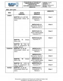 CRONOGRAMA ACTIVIDADES DE LIMPIEZA&DESINFECCIÓN Y COMPROBACIÓN MICROBIOLÓGICA DE EQUIPOS Y AMBIENTES