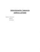 Administración / gerencia pública y privada