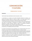 Comunicación y Cultura