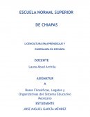 Bases Filosóficas, Legales y Organizativas del Sistema Educativo Mexicano
