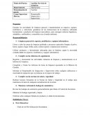 Escenario y Organización RRHH. Puesto: Auxiliar Servicio de Limpieza