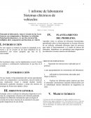 Informe de laboratorio Sistemas eléctricos de vehículos