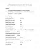 INFORME SISTEMAS DE BOMBEO EN SERIE Y EN PARALELO