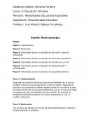 SESION MUSICOTERAPIA EDUCACION PRIMARIA UPSA