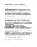 Métodos de investigación en Psicología