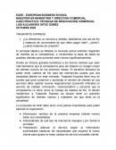 CASO PRACTICO: TECNICAS DE NEGOCIACIÓN COMERCIAL