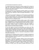 LA PROGRAMACIÓN ORIENTADA A OBJETOS