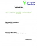 Ejercicios sobre baterías de evaluación y pruebas psicológicas