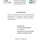 ANALISÌS REFLEXIVO BASADO EN EL ANTEPROYECTO DIFUNDIR EL PLAN DE ESTUDIO