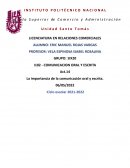 La importancia de la comunicación oral y escrita