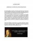 INFORME SOBRE METAFISICA Y FILOSOFIA DE LA RELIGION EN HEGEL