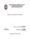 ANALISIS DE LA COMUNICACIÓN Y SUS ELEMENTOS