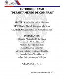 ESTUDIO DE CASO “DEPARTAMENTO DE COMPRAS”