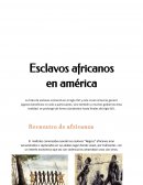 Esclavos africanos en América