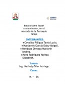 Basura como factor contaminante, en el mercado de la Parroquia Tarqui