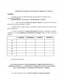 Adquisición del Lenguaje como instrumento, Adquisición y Trastornos