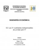 Resumen- Las 21 cualidades indispensables de un líder p32-77