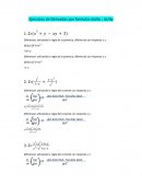 Ejercicios de Derivadas por formulas dz/dx ; dz/dy