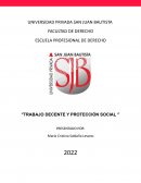 TRABAJO DECENTE Y PROTECCIÓN SOCIAL