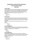Propiedades De Los Números Reales (Operaciones)