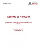 INFORME DE PROYECTO. MEDIDAS PARA COMBATIR EL CAMBIO CLIMÁTICO Y SUS EFECTOS
