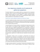 Las empresas estatales en el contexto de gobiernos populares