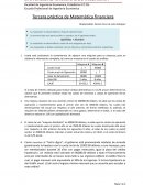Tercera práctica de Matemática financiera
