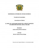 EL PAPEL DE LAS MUJERES DENTRO DEL EJÉRCITO ZAPATISTA DE LIBERACIÓN NACIONAL (EZLN)