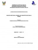 ESCRITO REFLEXIVO, DESDE LOS CONCEPTOS DE PAULO FREIRE