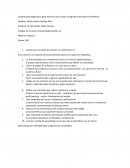 Cuestionario diagnóstico para alumnos que cursan la asignatura de historia de México