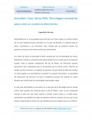 Caso letras PAN. Tecnologías necesarias para crear un comercio electrónico