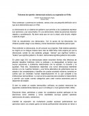 Columna de opinión: democracia actual y su expresión en Chile