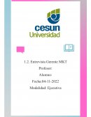 Entrevista de gerente marketing