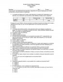Examen s/r Unidad I Álgebra