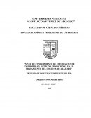 Nivel de conocimiento de estudiantes de enfermería y medicina tradicional en el tratamiento del COVID 19, Huaraz 2022