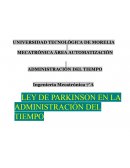 Ley de Parkinson en administración del tiempo