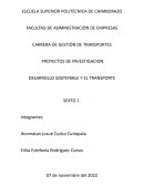 DESARROLLO SOSTENIBLE Y EL TRANSPORTE