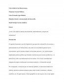 Dinámicas locales e internacionales del desarrollo