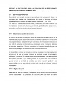 Estudio de factibilidad creacion de un restaurante vegetariano