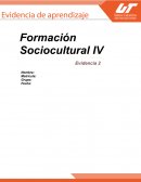 Formación Sociocultural IV Evidencia