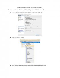 Configuración de conexión de Java a SQL Server 2014. Página 1