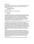 Historia Clínica Paciente masculino 91 años