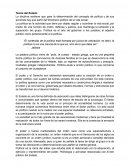 Teoría del Estado. Carácteres de la política