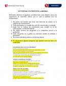 Actividad entrevista laboral
