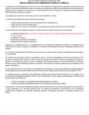 Breve Historia de la Biblioteca Pública en México