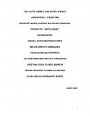 PRODUCTO: “ANTOLOGIAS”