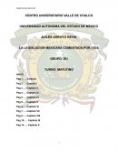 La legislacion mexicana comentada por dios