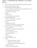 LA HISTORIA DEL TRABAJO Y LA ACCIÓN SOCIAL