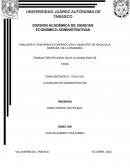 ANALIZAR EL PANORAMA ECONOMICO EN EL MUNICIPIO DE NACAJUCA DESPUÉS DE LA PANDEMIA