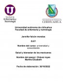 Salud y bienestar de los mexicanos